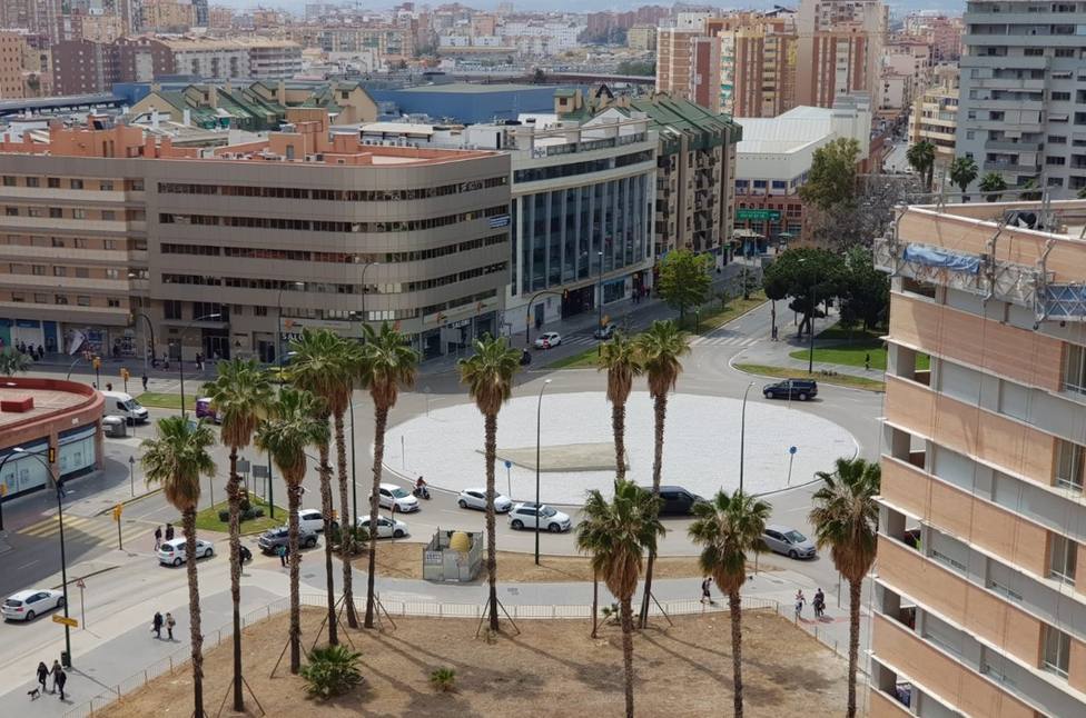 Imagen de la Plaza de la Solidaridad en Málaga capital.