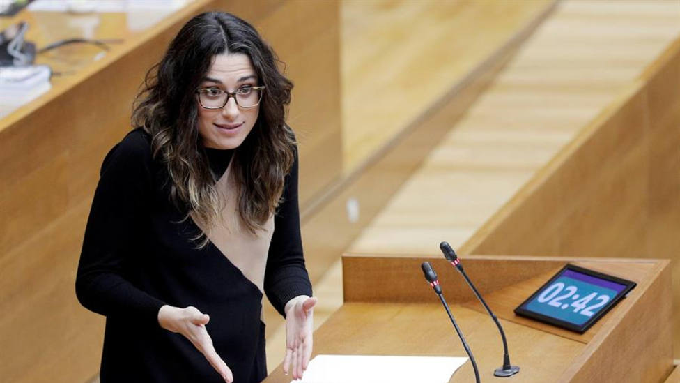 Aitana Mas sustituye a Mónica Oltra al frente de la vicepresidencia, portavocía y consejería de Igualdad