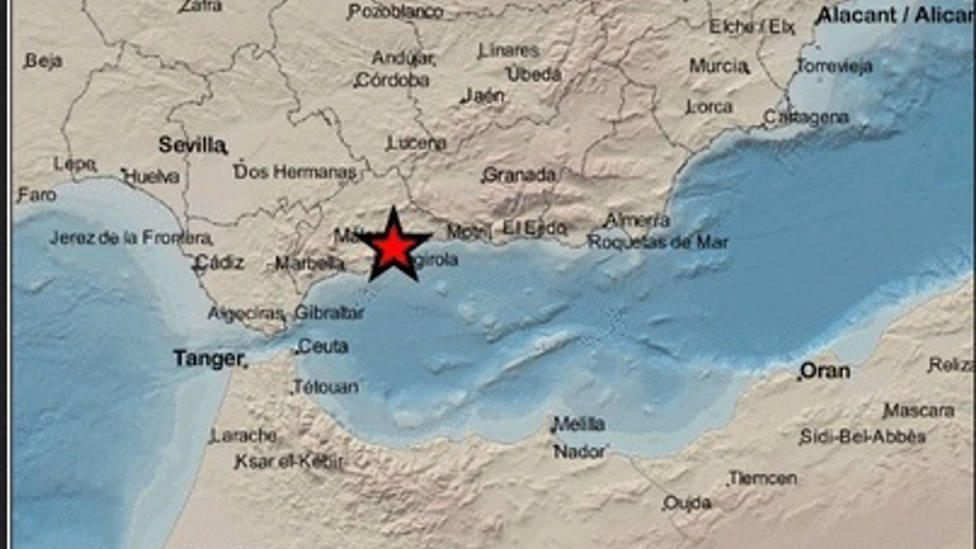 Un terremoto de magnitud 4,1 con epicentro en Málaga se deja sentir en varios municipios sin causar daños