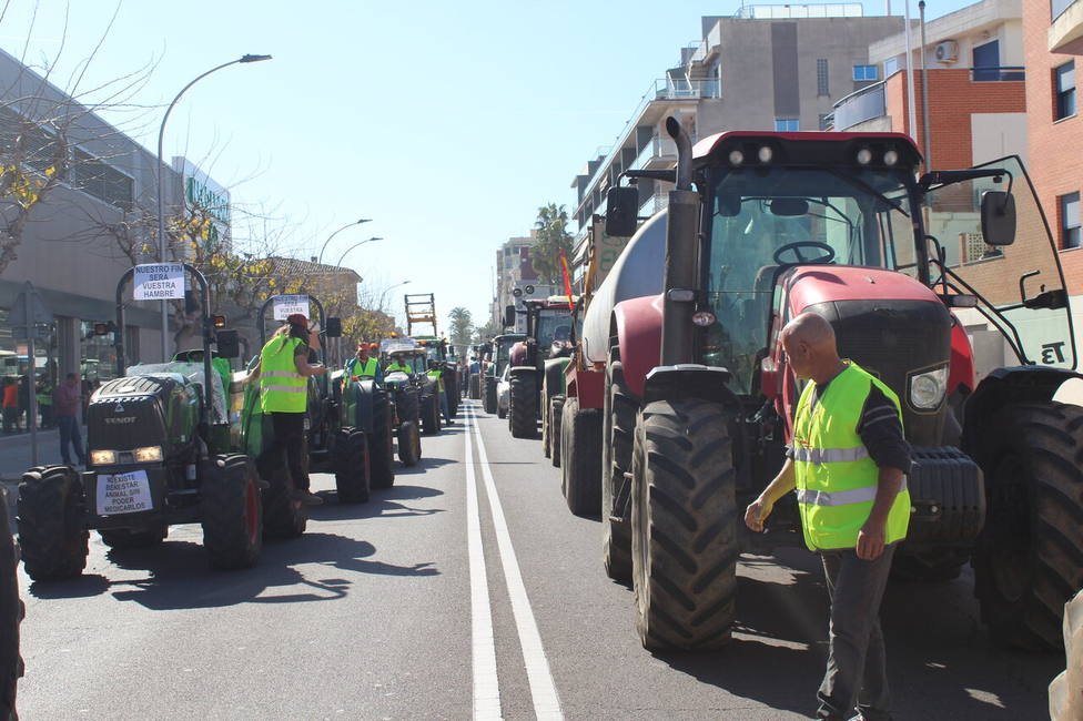 Así afectará al tráfico la gran tractorada de los agricultores en Alicante