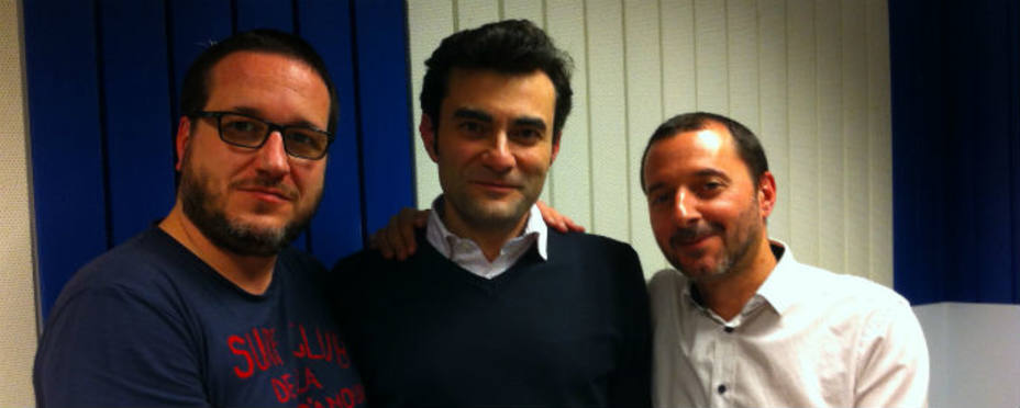 Íñigo Pirfano junto a Lartaun de Azumendi y Roberto Pablo