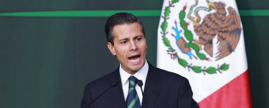 Peña Nieto durante su comparecencia.EFE