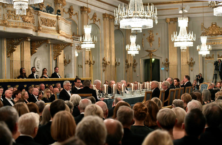 Vista general del encuentro anual de la Academia Sueca en Estocolmo