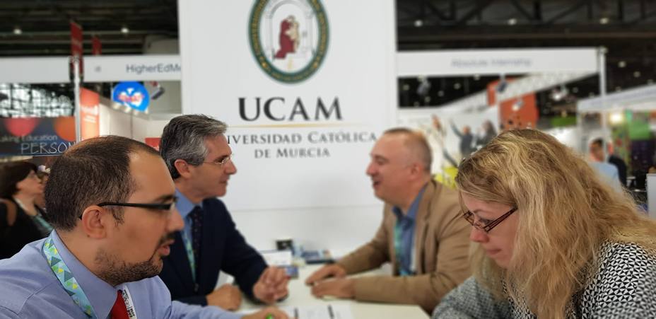La UCAM participa en la EAIE, la feria de universidades más importante de Europa