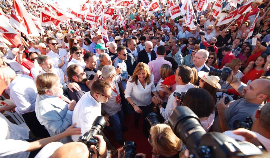 Susana Díaz arranca este jueves la campaña en Granada, Moreno y Marín en Málaga y Rodríguez, en Sevilla