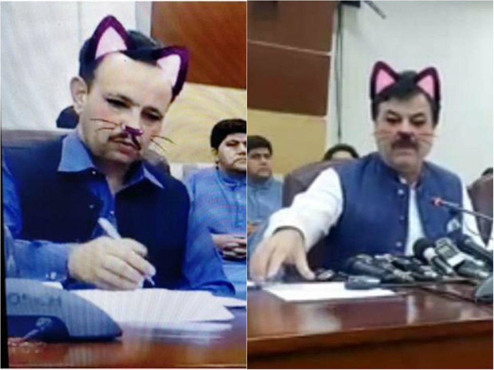Lo nunca visto: un error con el filtro de Facebook convierte a políticos de Pakistán en gatos