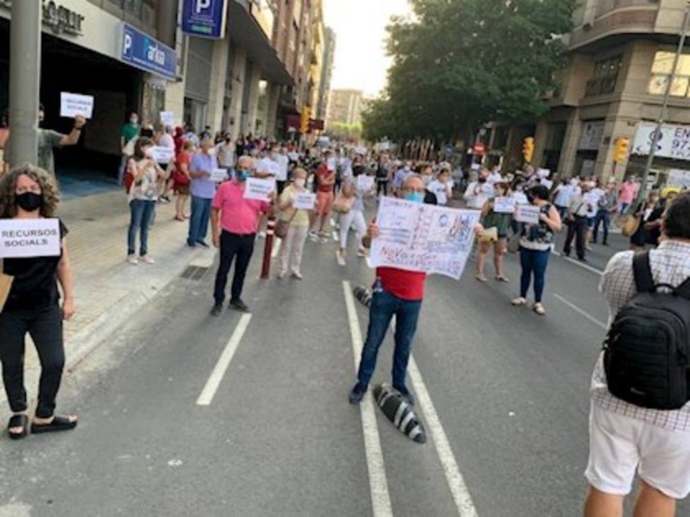 Protestas contra el confinamiento en Lleida
