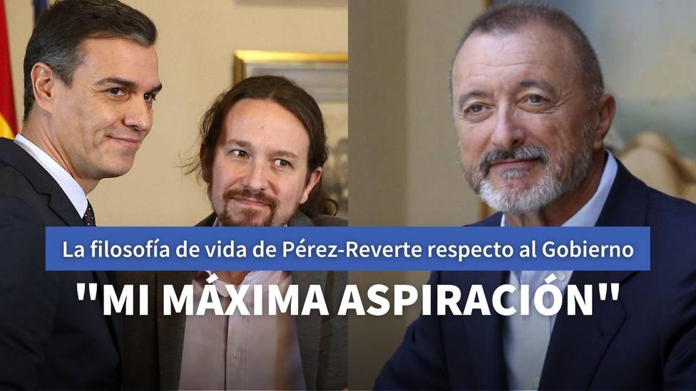 Pedro Sánchez, Pablo Iglesias y Pérez-Reverte