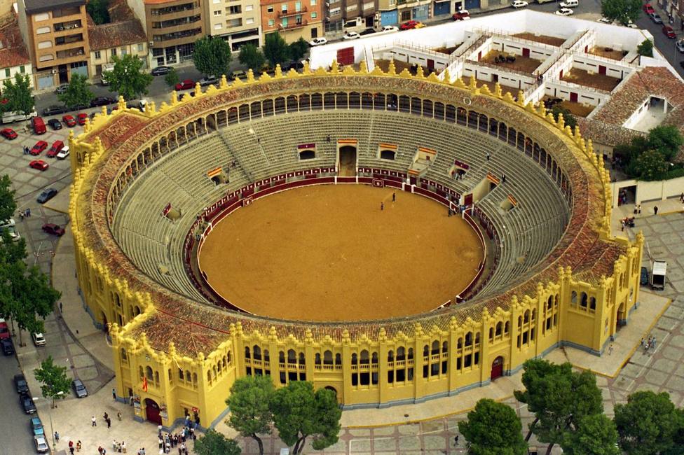 Vista aérea de la plaza de toros de Albacete