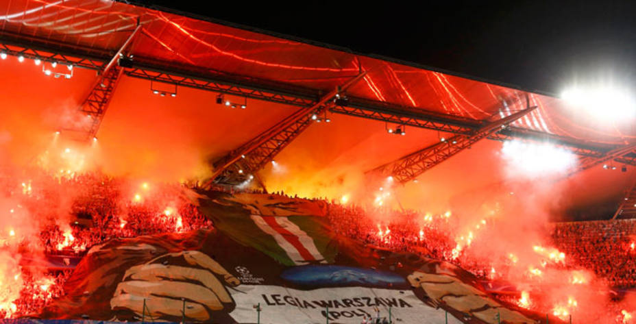 La UEFA ha sancionado al Legia con el cierre del Estadio del Ejército Polaco. Reuters.