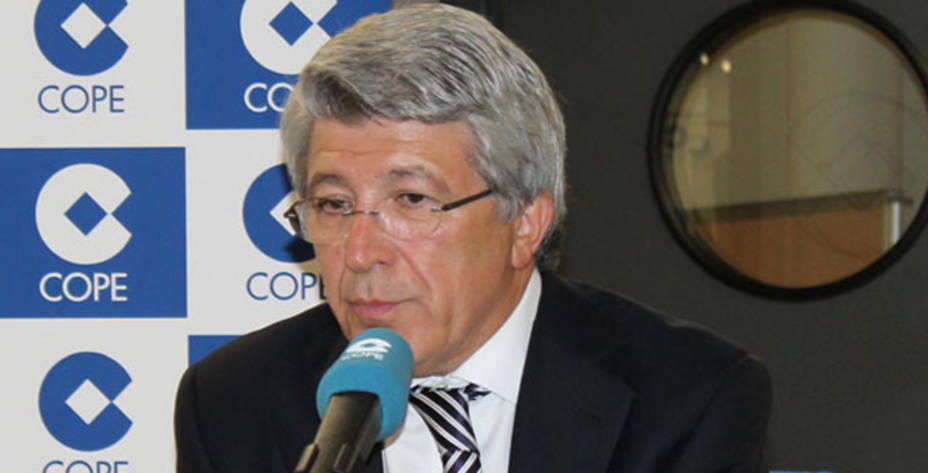 Enrique Cerezo, presidente del Atlético de Madrid, en COPE