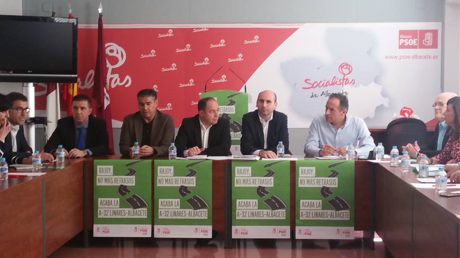 Reunión PSOE C-La Mancha y Andalucía- Autovia A-32