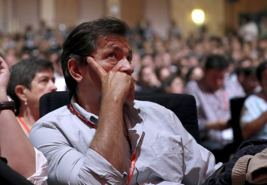 Javier Fernández, presidente de la Gestora, durante el 39º Congreso Federal del PSOE