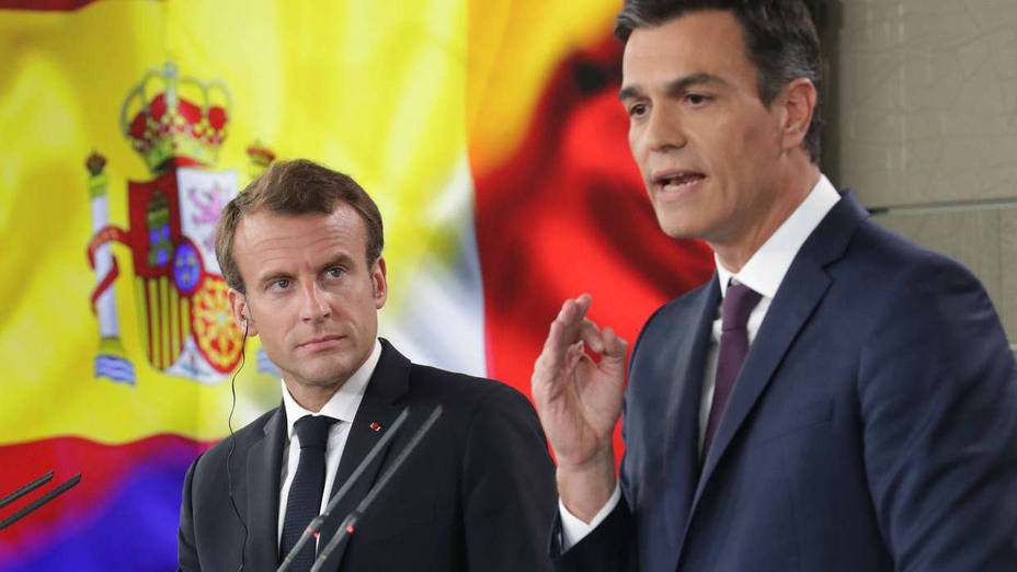 Reunión de Pedro Sánchez con Emmanuel Macron