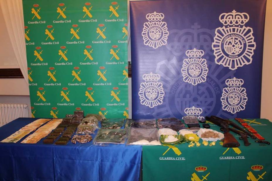 Policía Nacional y Guardia Civil desarticulan una red dedicada al tráfico de drogas
