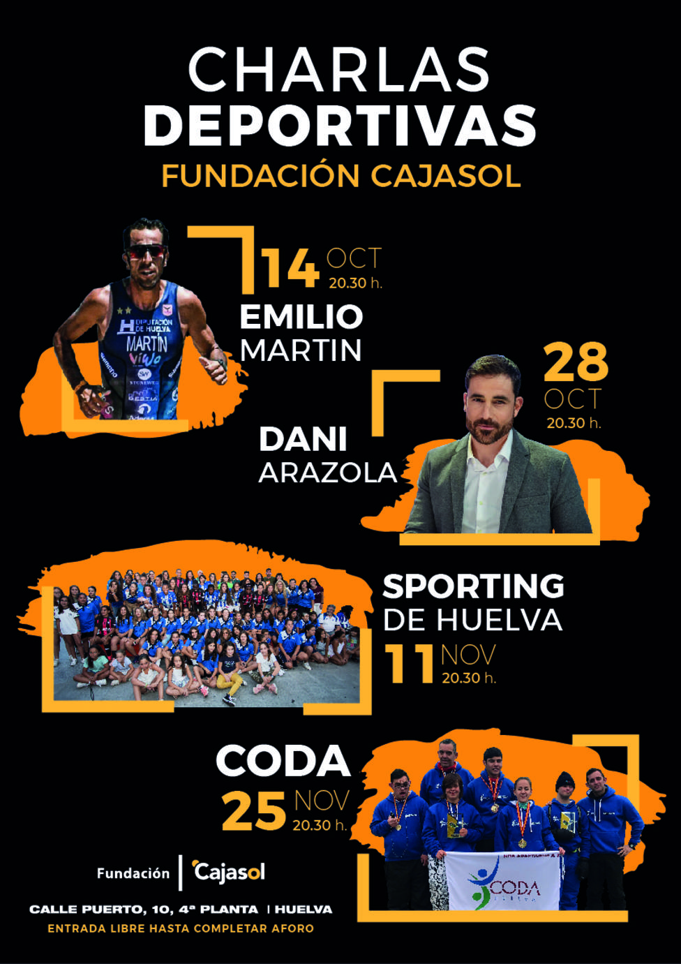 La Fundación Cajasol estrena su ciclo de Charlas Deportivas en Huelva