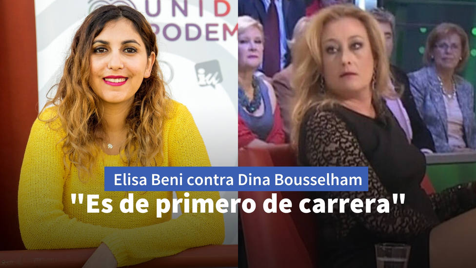 Rifirrafe entre Elisa Beni y Dina Bousselham: Es de primero de carrera