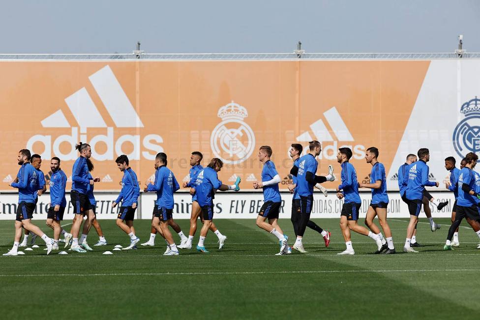 Imagen del entrenamiento del Real Madrid
