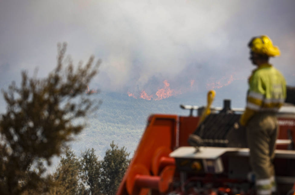El incendio de Bejís amenaza el parque natural de Sierra Calderona mientras el de Vall dEbo está controlado