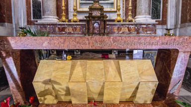 Tomb of blessed Giuseppe Puglisi Metropolitan Cathedral of the Assumption of Virgin Mary in Palermo