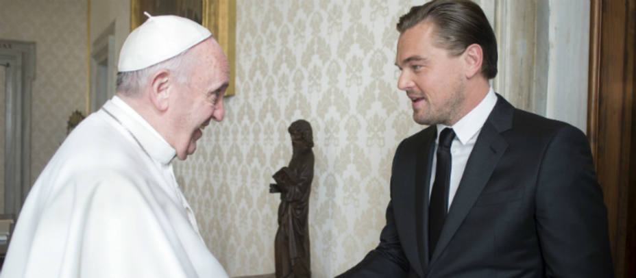 El Papa Fancisco ha recibido en Audiencia al actor Leonardo Di Caprio. REUTERS