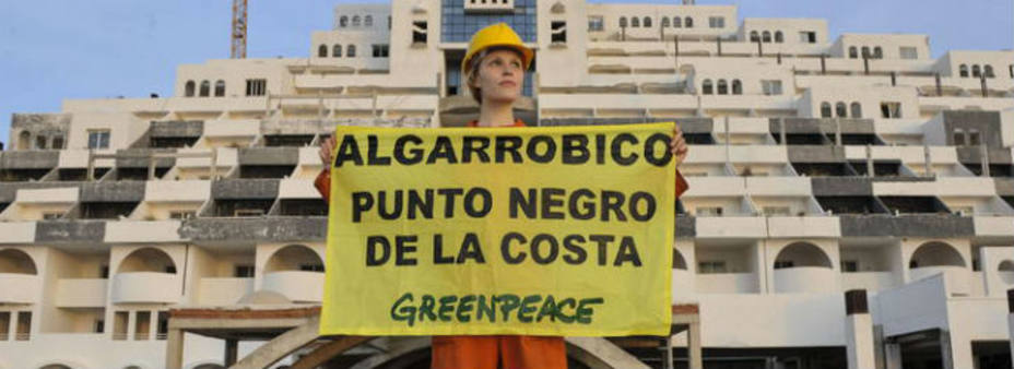 Activista de Greenpeace / EFE