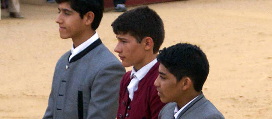 Adame, Sánchez y El Moli tras la semifinal celebrada en San Agustín del Guadalix