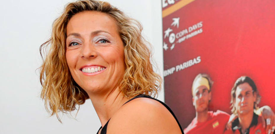 Gala León, capitana del equipo español de la Copa Davis. REUTERS