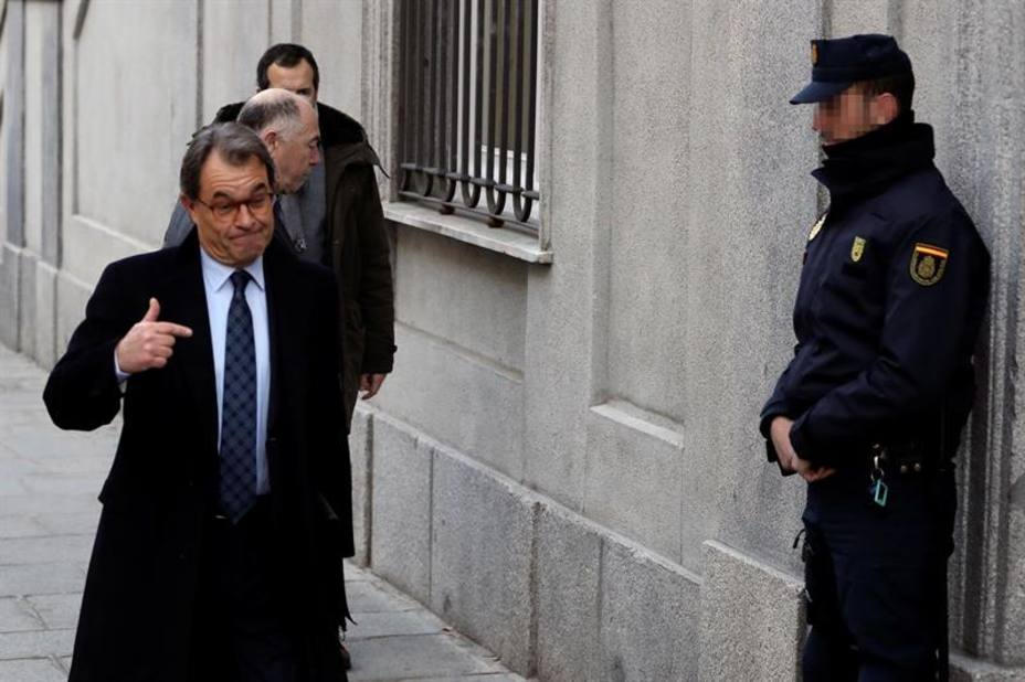 Artur Mas llega al Supremo para declarar como investigado por el procés