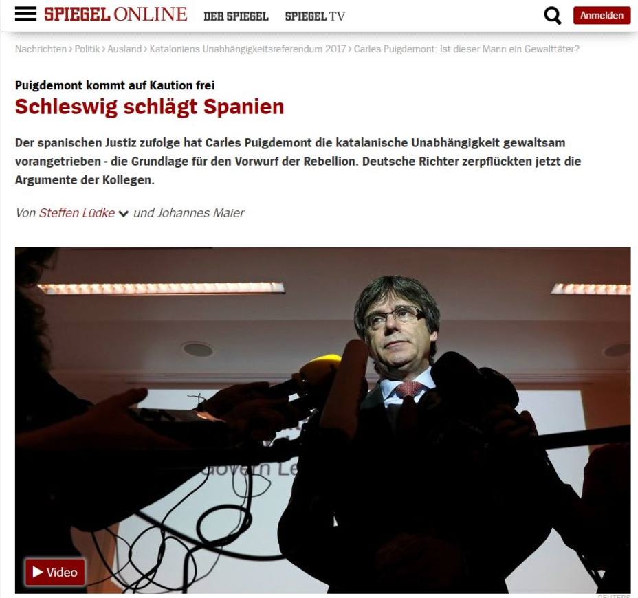 La prensa alemana destaca el revés a España en el caso Puigdemont