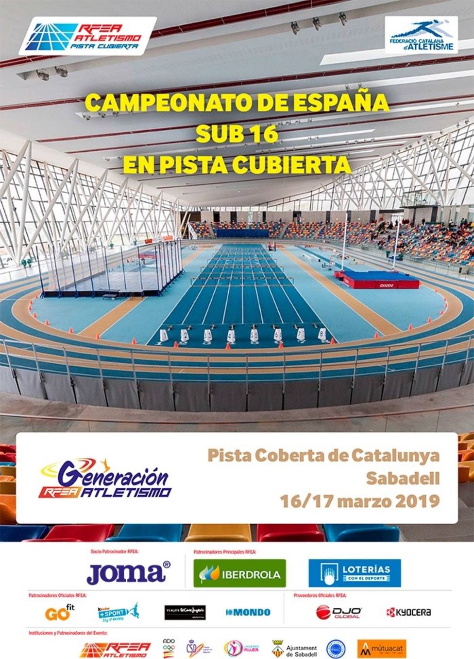 6 atletas de la comarca, compiten este fin de semana en el Nacional de Atletismo sub16 de Sabadell