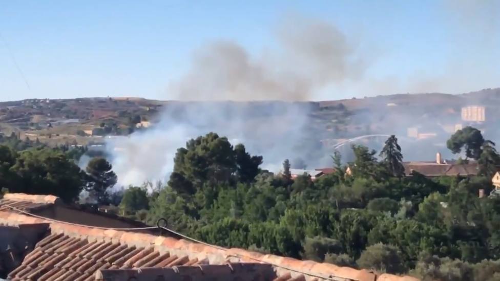 Un incendio provoca el desalojo del campus de la Fábrica de Armas de Toledo