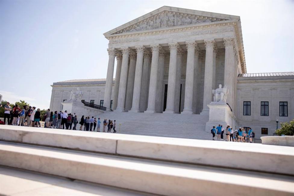 Exterior del Tribunal Supremo estadounidense en Washington