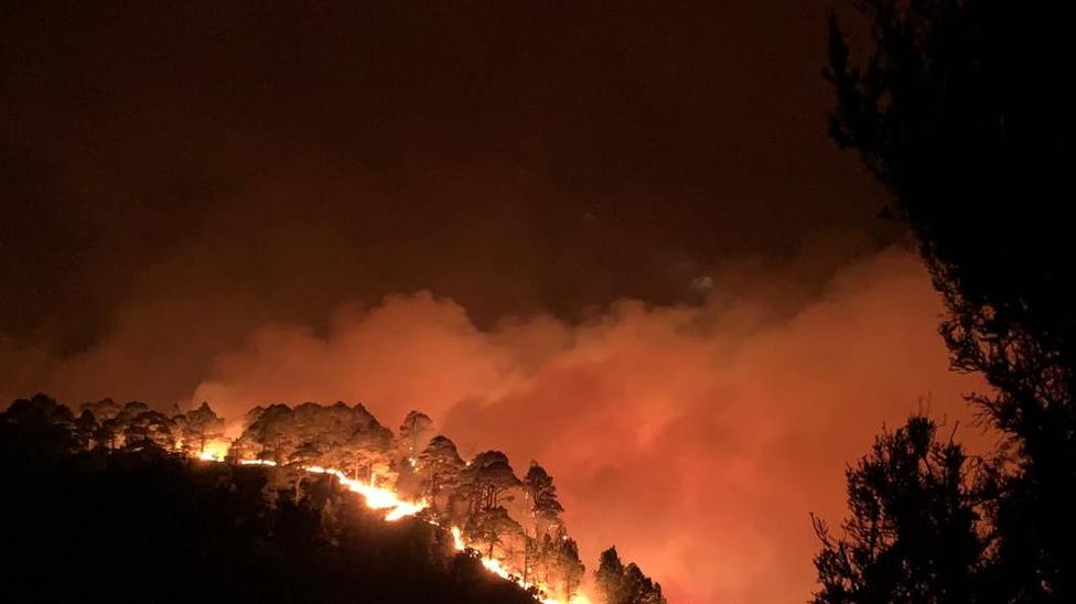 Dan por estabilizado el incendio de Garafía (La Palma) 48 horas después de su inicio