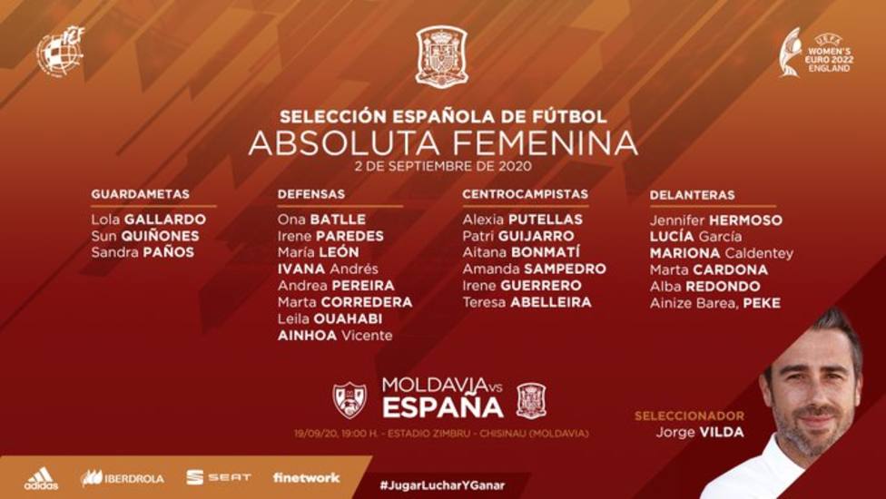La selección española de fútbol femenino ya tiene lista para jugar el partido de clasificación a la Euro 2022