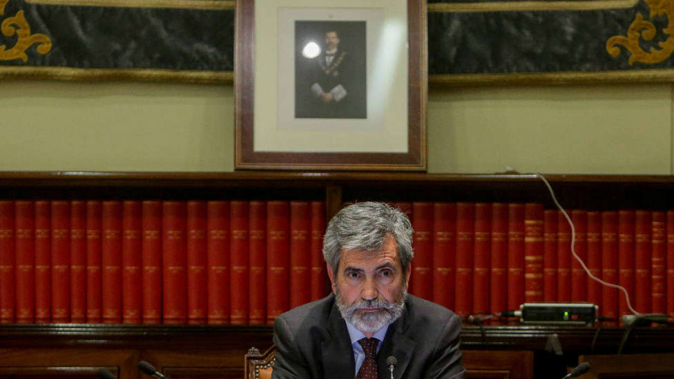 El presidente del Consejo General del Poder Judicial y del Tribunal Supremo (CGPJ), Carlos Lesmes.