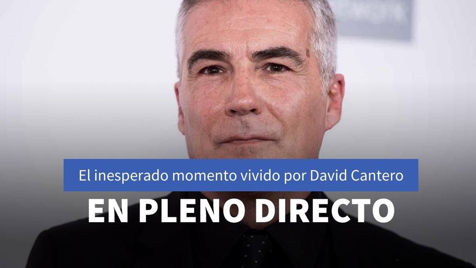 El mal trago de David Cantero tras la irrupción de un espontáneo en Informativos Telecinco