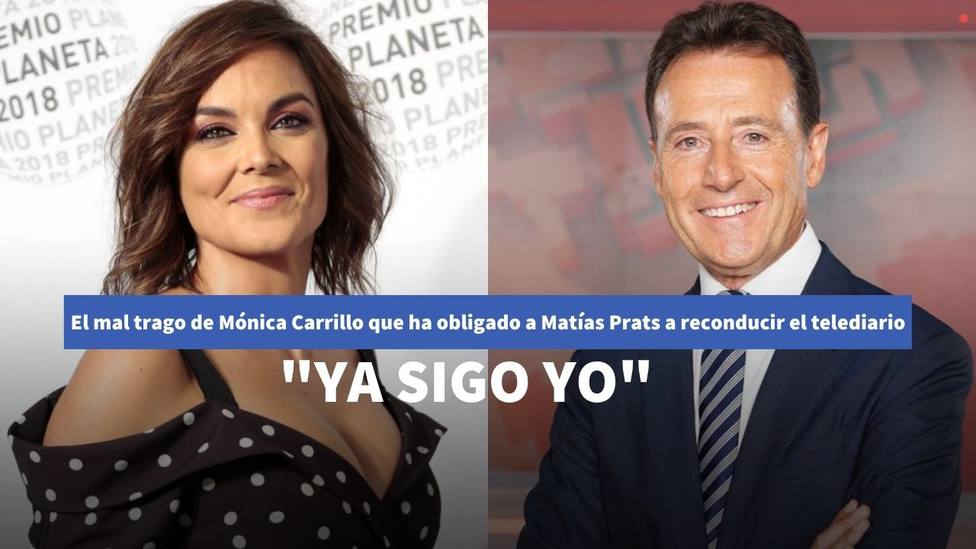 El mal trago de Mónica Carrillo que ha obligado a Matías Prats a reconducir el Informativo de Antena 3