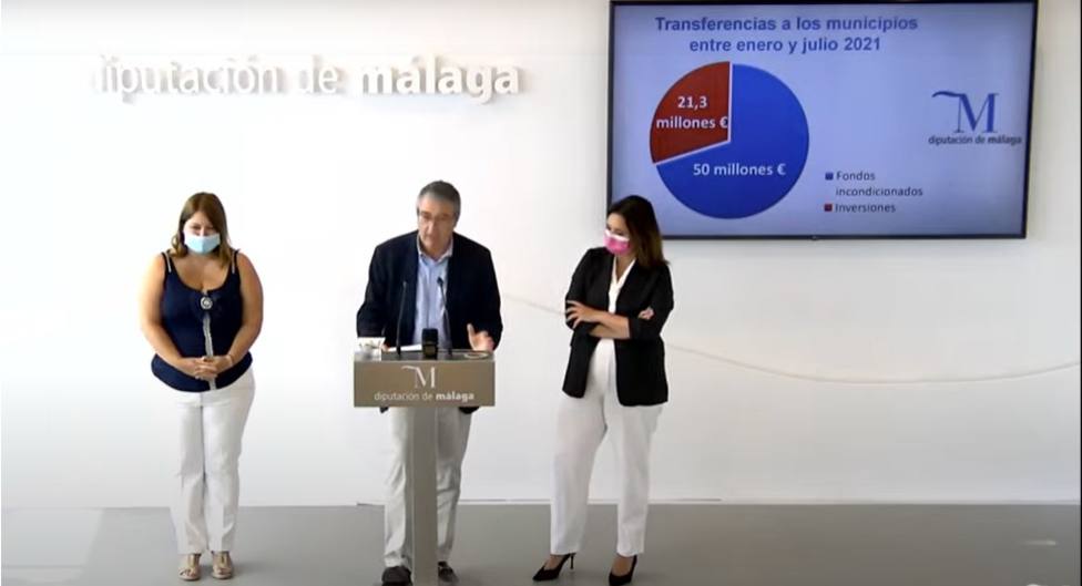 La Diputación de Málaga transfiere más de 70 millones a los 103 ayuntamientos de la provincia
