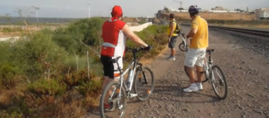 Fotograma de la ruta ciclista Melilla-Nador