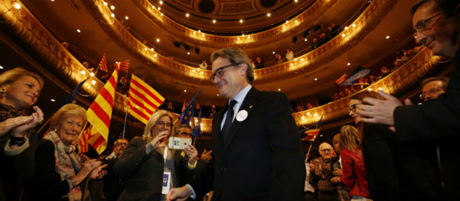 Artur Mas en un acto electoral de Democracia i Llibertat en Sabadell - EFE/Alejandro García