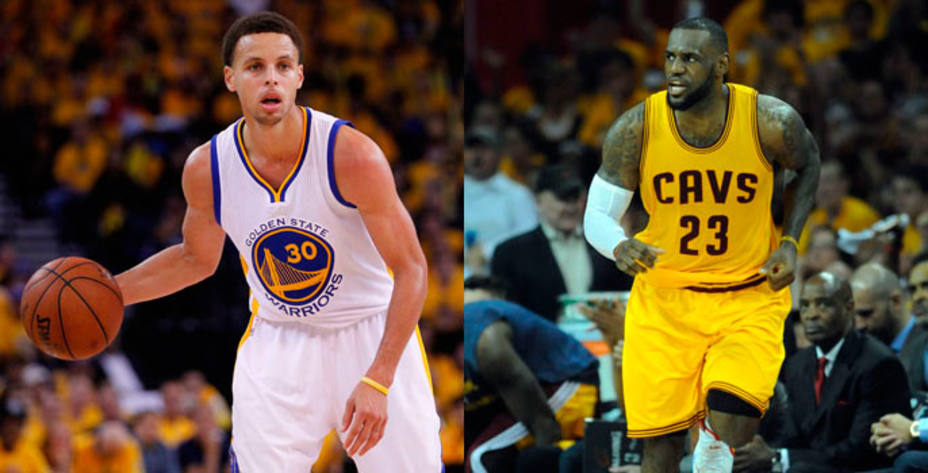 Stephen Curry y LeBron James se disputan el reinado de la NBA.
