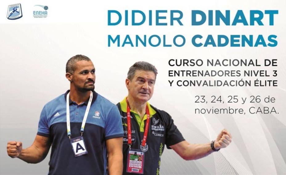 Manolo Cadenas invita a Dinart al Curso Nacional de Entrenadores de Argentina