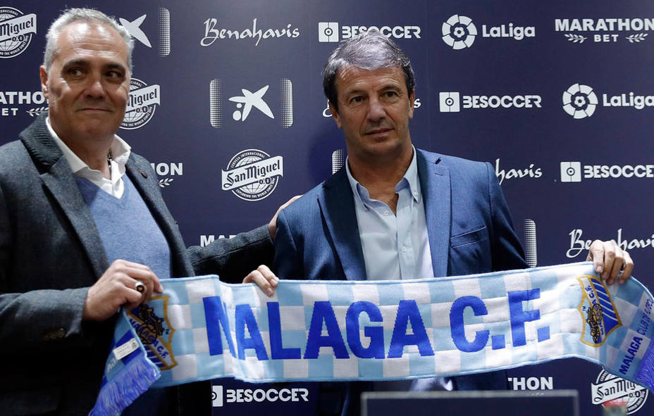 José González, durante su presentación como entrenador dle Málaga (FOTO: Málaga CF)