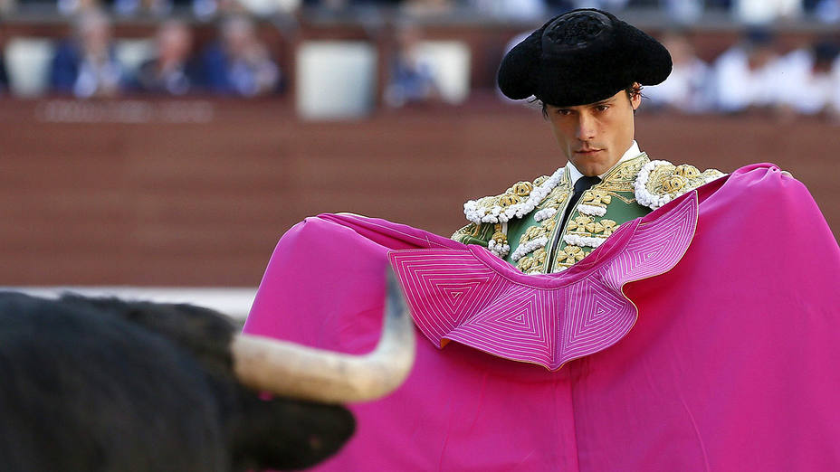 El diestro Miguel Abellán en una de sus actuaciones en la plaza de toros de Las Ventas