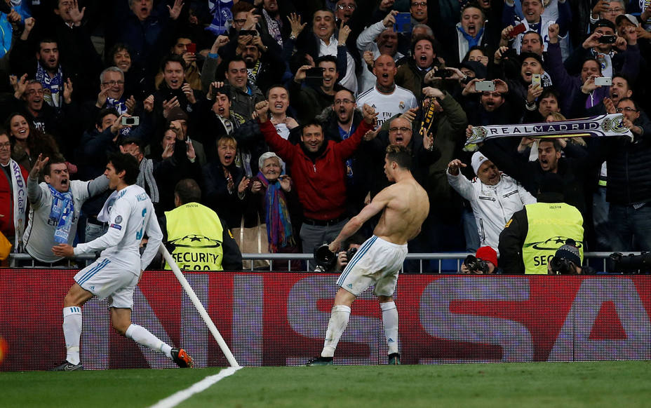 Cristiano Ronaldo celebra el gol a la Juventus (Reuters)