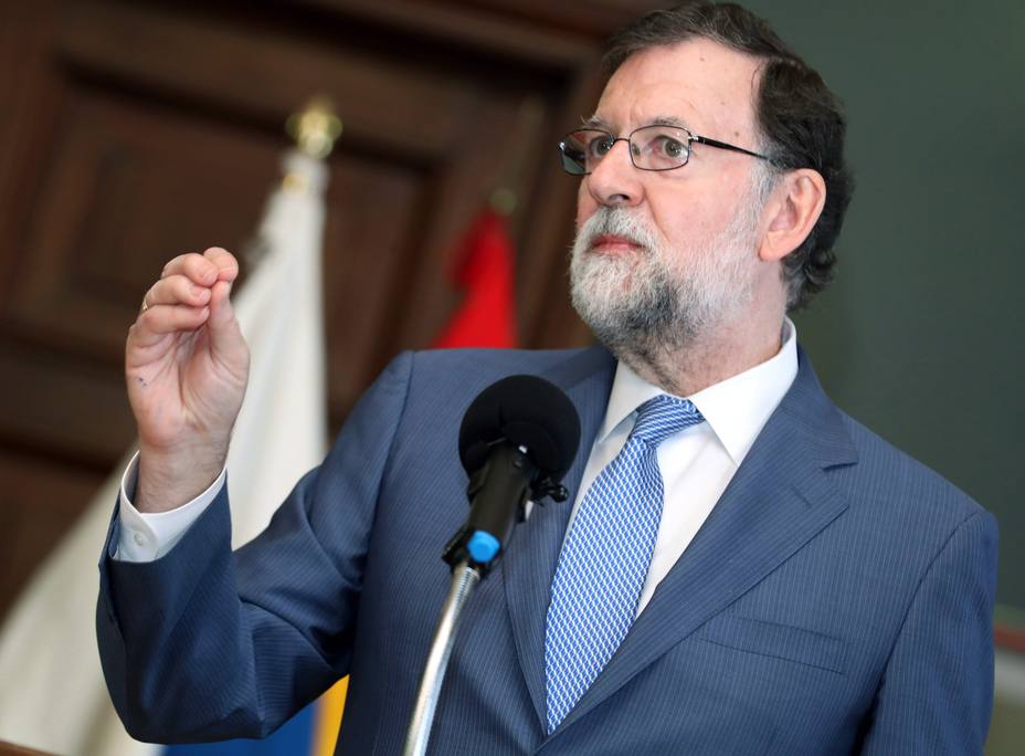 Mariano Rajoy durante su estancia en las Palmas de Gran Canaria