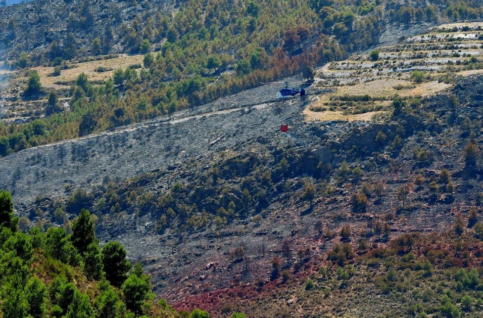 Controlado el incendio forestal de Terque, que calcina 1.200 hectáreas