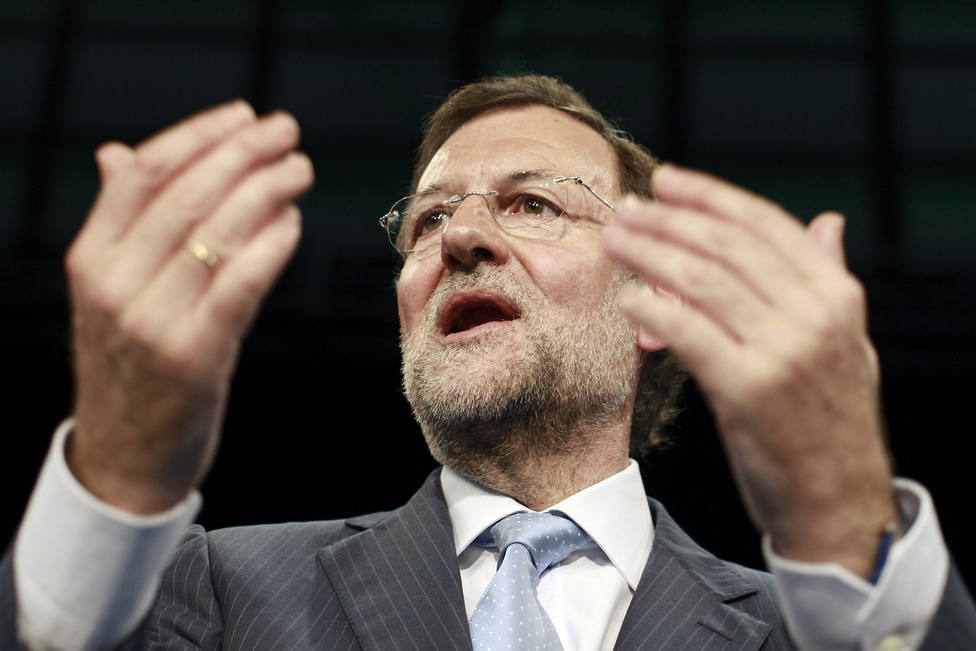 Mariano Rajoy cuando era presidente nacional del PP