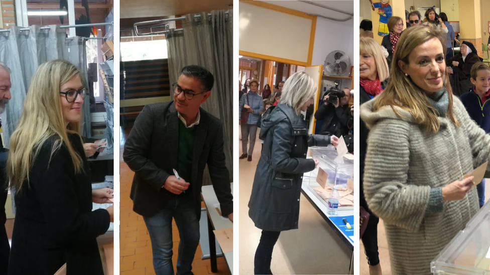 Candidatos al Congreso por la provincia de Albacete votan en sus respectivos colegios